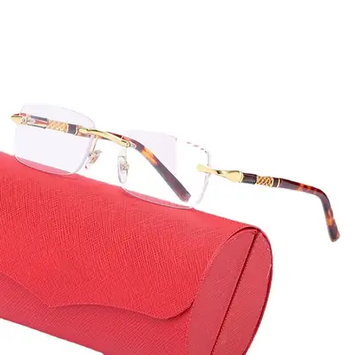 Europe & US Cross Border Frameless Sunglasses Men Women