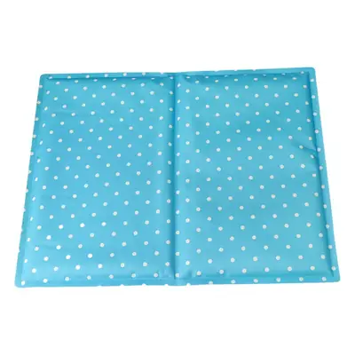Pet Cooling Sleep Mat Blue Corgi Print