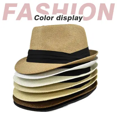 Straw Hats for Men Women Spring Autumn Three Fold Edge