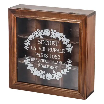 Small Wooden Jewelry Storage Box for Desktop Use