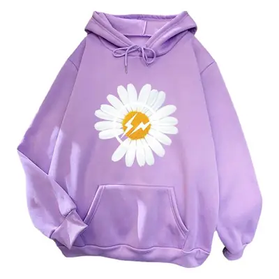 Green Daisy Hoodie for Women Fleece Lined 2025