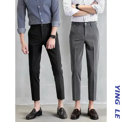 Men Ankle Pants Slim Fit Casual Summer Wear