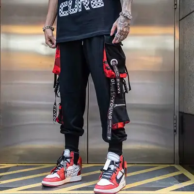 Men's Casual Korean Style Hip-hop Pants Large