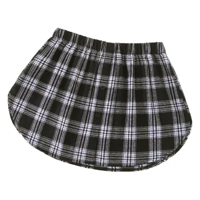 Winter Plaid Skirt Black White Matching Sweater Bottom