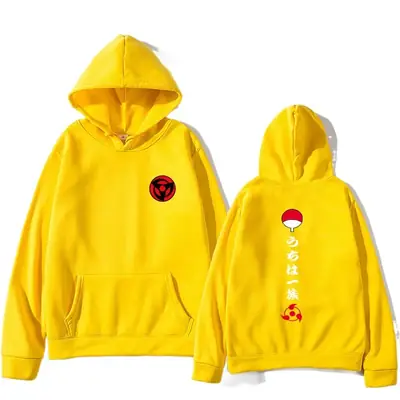 Men's Hoodie Set Naruto Print Grey 2021