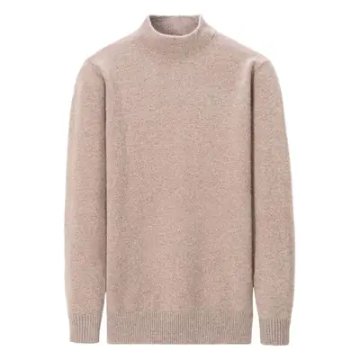 Men Black Turtleneck Sweater 2024 Winter Thickened Knit