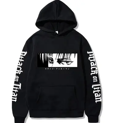 White Attack on Titan Hooded Sweatshirt for Men