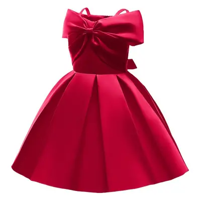 White Strapless Pleated Princess Dress for Girls