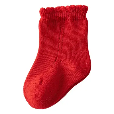White Loose Newborn Socks for Boys Girls Breathable