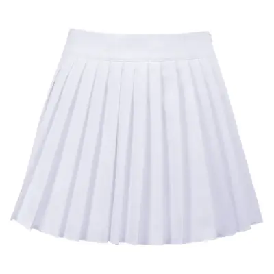 Black Pleated Tennis Skirt High Waist Casual Shorts