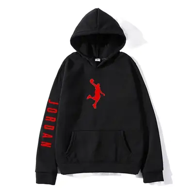 Maroon JR Pony Hoodie for Men Casual Sweatshirt