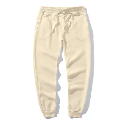 Men Black Drawstring Trousers Casual Pants