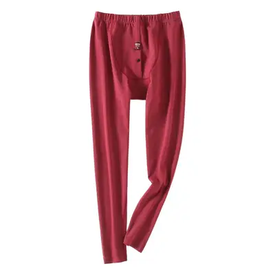Men's Red Self-Heating Warm Pants Plus Size