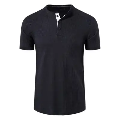 Men Cotton Polo T-Shirt Maroon Loose Fit