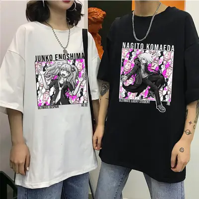 Pink T-Shirt Junko Enoshima Graphic Style