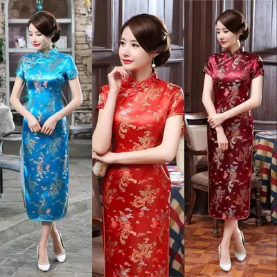 2021 New Chinese Style Printed Cheongsam for Women
