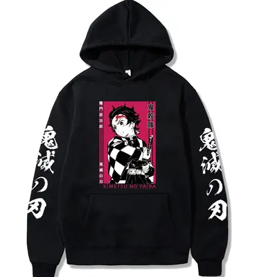 Pink Cross-Brand Hooded Sweatshirt with Anime Design