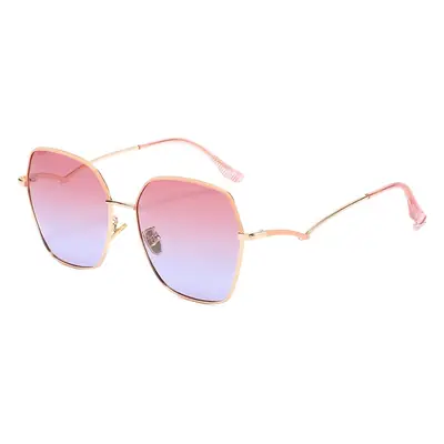 Women Gradient Polarized Sunglasses Gold Frame UV400