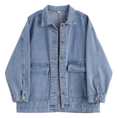 Women Denim Jacket Light Blue 2021 New Style