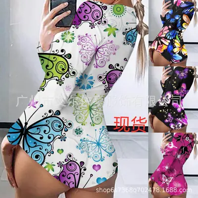 Women's Pink Butterfly Jumpsuit 2025 Hot Selling