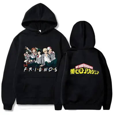 My Hero Academia Friends Hoodie Red for Men