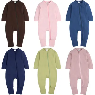 Blue Newborn Foot Hare Jumpsuit Spring Summer Autumn