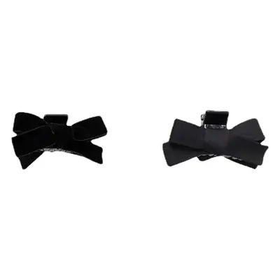 Velvet Bow Hair Clips for Women Red Bow Grab Clip