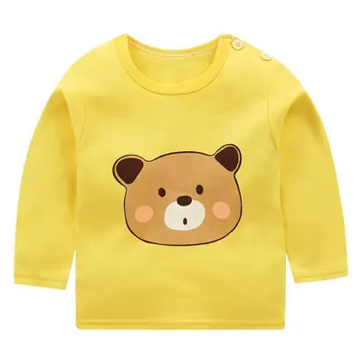 Baby Panda Long Sleeve T-Shirt Light Blue Pure Cotton