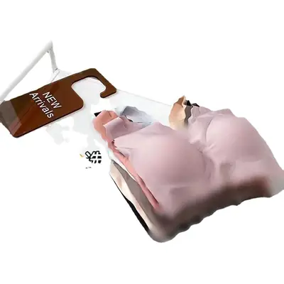 Clouds Traceless Underwear Women's Rimless Gathered One-piece Beautiful Vest Sports Breathable Sleep Large Size Bra