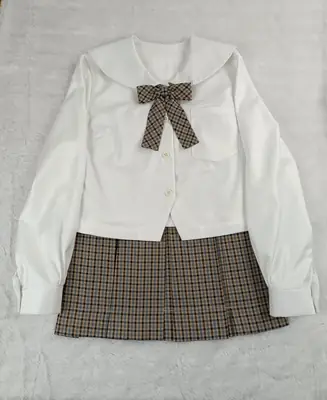 Japanese Orthodox JK Uniform Lattice Skirt with Bow