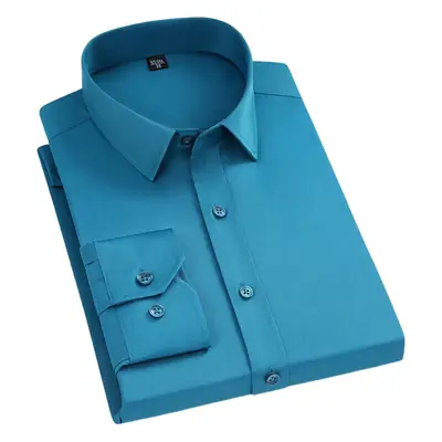 Men's Pink Long Sleeve Cotton Shirt with 3/4 Sleeves