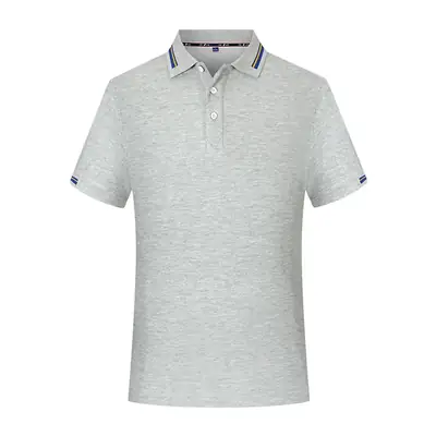 Men Navy Polo Shirt Short Sleeve Business Casual