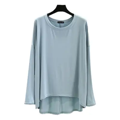 Women's White Long Sleeve T-Shirt Plus Size