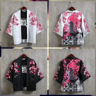 Summer Men's Chinese Style Robe Large Loose Hanfu Coat