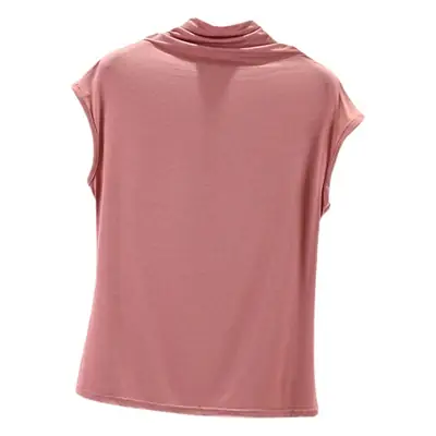 Black Half-Collar Women's T-Shirt Slim Fit