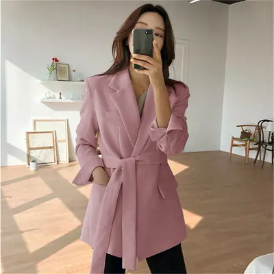Pink Blazer Women Loose Casual 2026 Spring