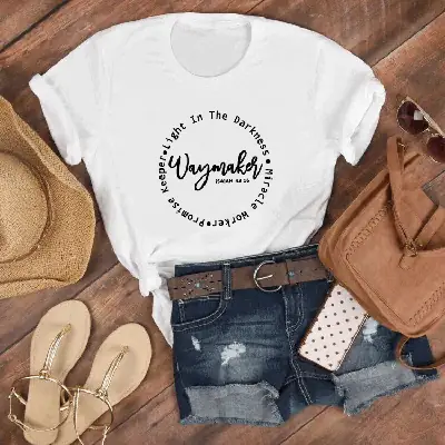 Pink T-Shirt "Wymklar" Letter Print Red