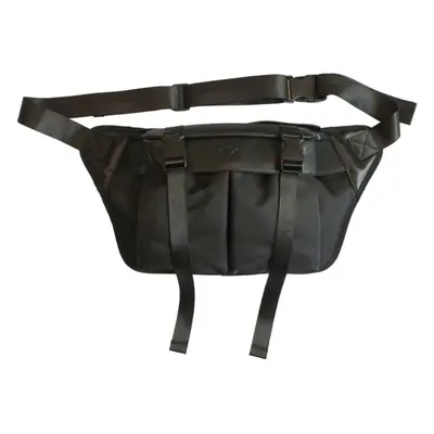 Men's Black Water-Repellent Chest Bag Large Capacity Lightweight Travel