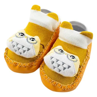Cute Cartoon Cat Baby Floor Socks Blue Non-Slip