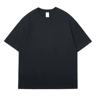 Men 2025 Cotton T-Shirt Grey Solid 100cm