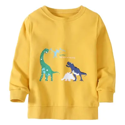 Children's Yellow Terry Long Sleeve T-Shirt