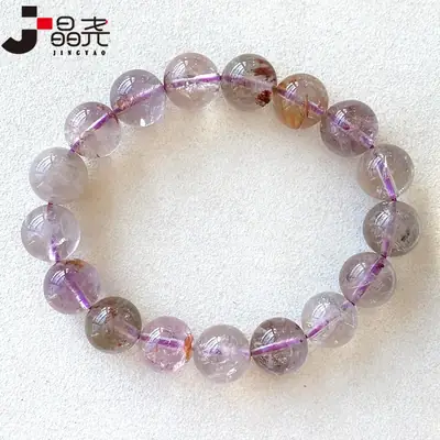 Purple Crystal Bracelet for Women Men Lucky Charm
