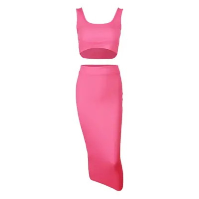 Black Sexy Two-Piece Vest Set for Women