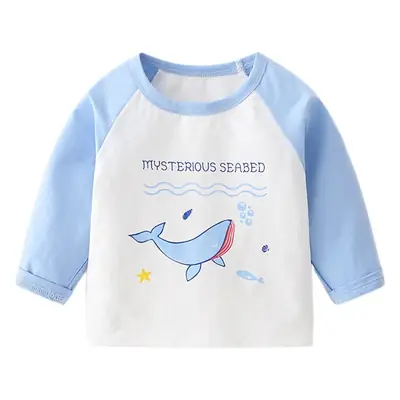 Baby Long Sleeve T-Shirt Yellow White Train Print
