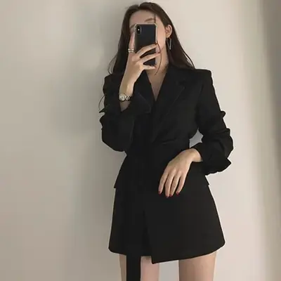 Black Blazer Dress for Petite Women 2026 Spring