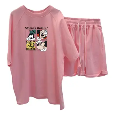 Women's 2022 Summer Korean Style Loose Casual Shorts Set