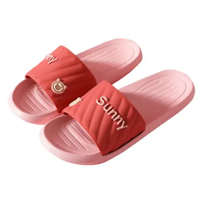 Women's Cartoon Couple Slippers Soft Bottom Non-Slip