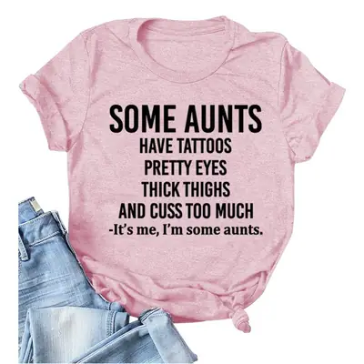 Some Aunts Have Tattoos T-Shirt Maroon Women