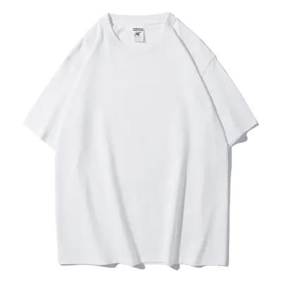 Purple Cotton Heavy Crewneck T-Shirt Loose Fit