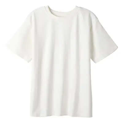 Women Cotton Short Sleeve Crewneck T-Shirt White